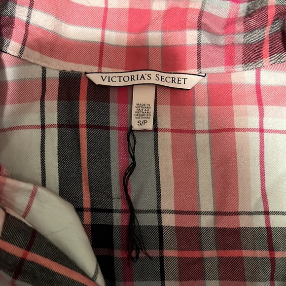 NWOT Victoria’s Secret Pink Plaid Sleep Shirt - Picture 2 of 5